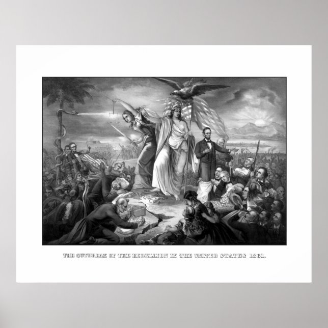 Póster O Surto Da Rebelião - Guerra Civil (Frente)