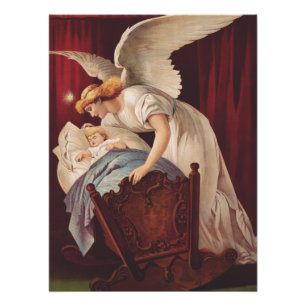Póster O sussurro do anjo perto do berço