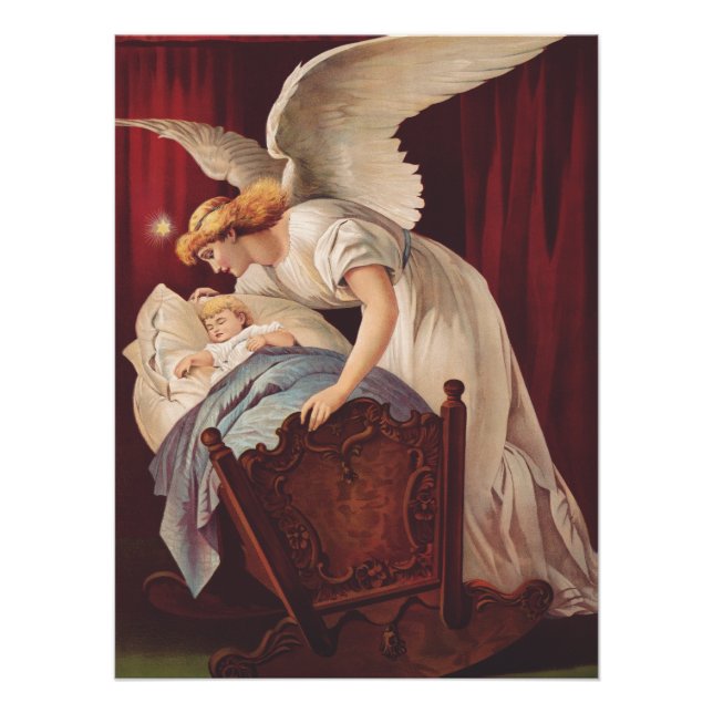 Póster O sussurro do anjo perto do berço (Frente)