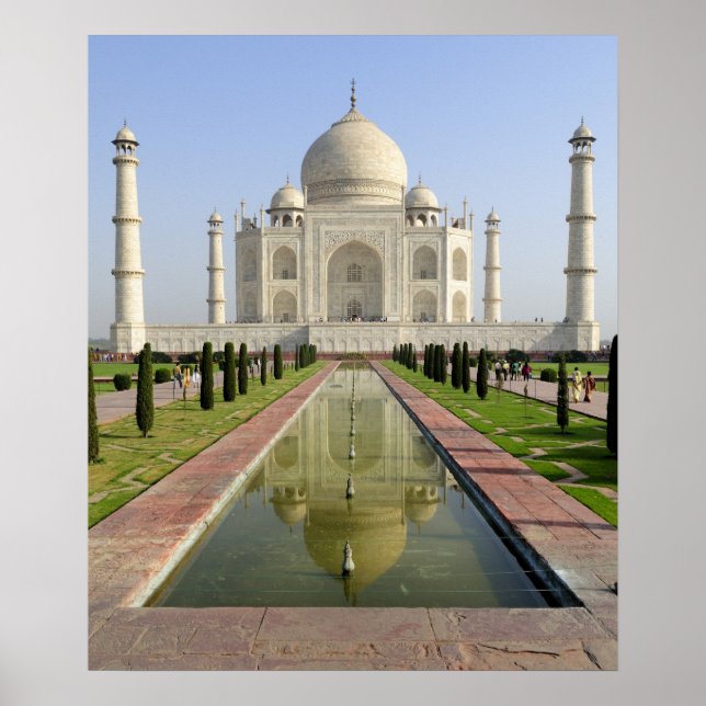Poster O Taj Mahal, Agra, Uttar Pradesh, Índia, (Frente)