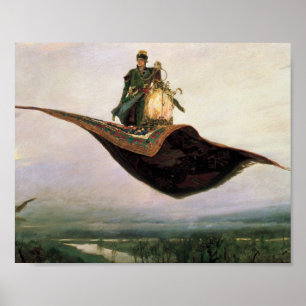 Póster O tapete de vôo por Viktor Vasnetsov (1880)