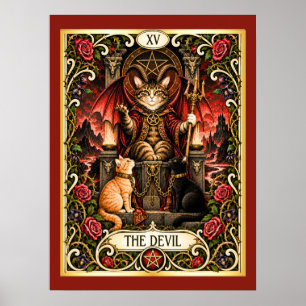 Poster O Tarot do Gato Diabo - Tentação e Sombra