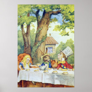 Poster O tea party do Hatter louco