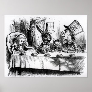 Póster O tea party do Hatter louco