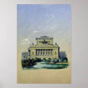 Póster O teatro de Alexander em St Petersburg, 1841
