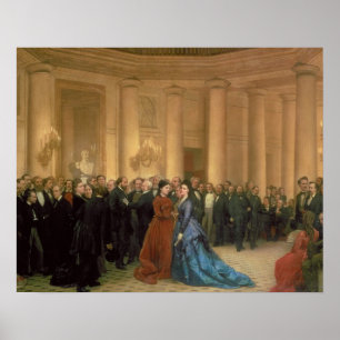 Póster O teatro de Odeon, Paris, 1869 (óleo em canvas)