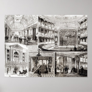 Póster O teatro do império, quadrado de Leicester