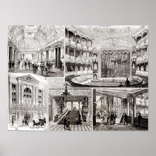 Póster O Teatro Império, Praça Leicester (Frente)