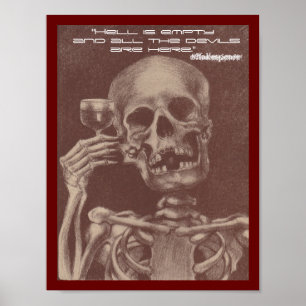Poster O Teatro Inferno está vazio, estão aqui Shakespe