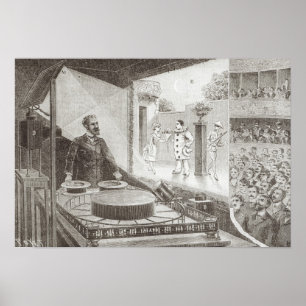 Póster O "teatro Optique" e seu inventor