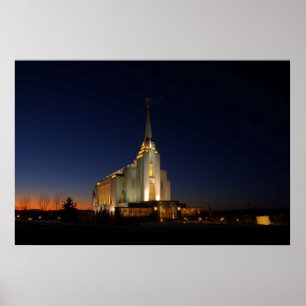 Póster O templo de Rexburg LDS