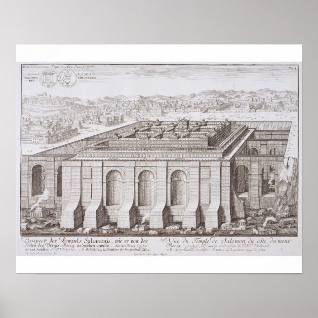 Póster O Templo de Salomão, Jerusalém, de Entwurf ei (Frente)