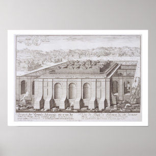 Póster O templo de Solomon, Jerusalem, 'de Entwurf ei