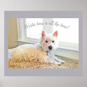 Poster O tempo oeste é o tempo todo, West Highland Terrie