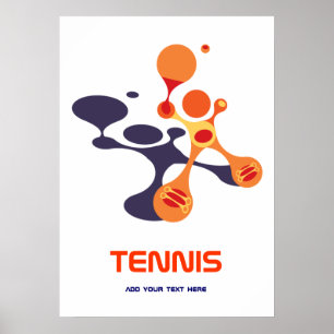 Poster o tênis é um jogo legal