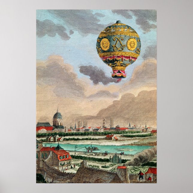 Póster O terraço de Monsieur Franklin em Passy (Frente)