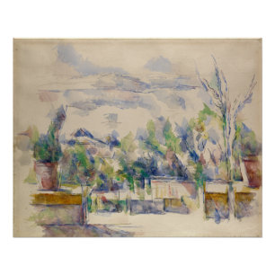 Póster O Terraço no Jardim em Les Lauves, Cezanne