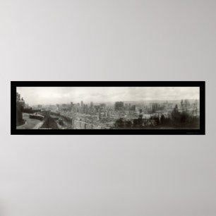 Póster O terremoto arruina a foto 1906 de SF
