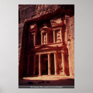 Póster O Tesouraria, PETRA, cidade antiga de do noroeste