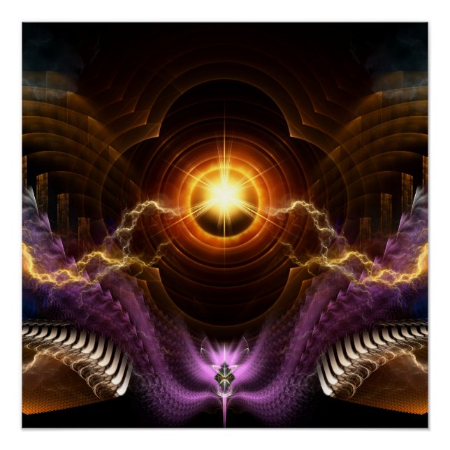 Póster O tesouro da arte frontal noturna - Poster perfeit (Frente)