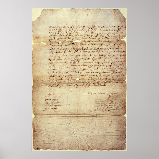 Póster O Testamento de William Shakespeare (Frente)