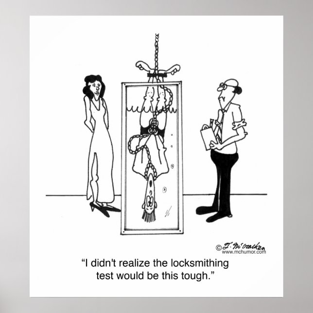 Póster O Teste De Artesanato É Duro (Frente)