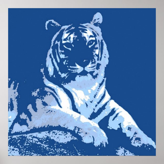 Póster O Tigre Azul (Frente)