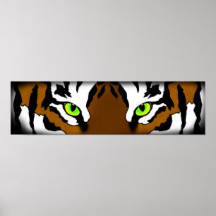 Póster O tigre Eyes (pequeno)