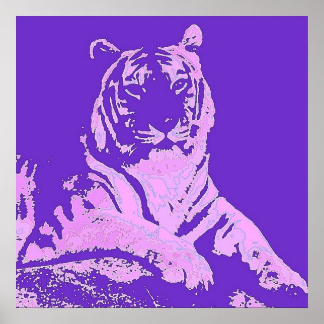 Póster O Tigre Roxo (Frente)