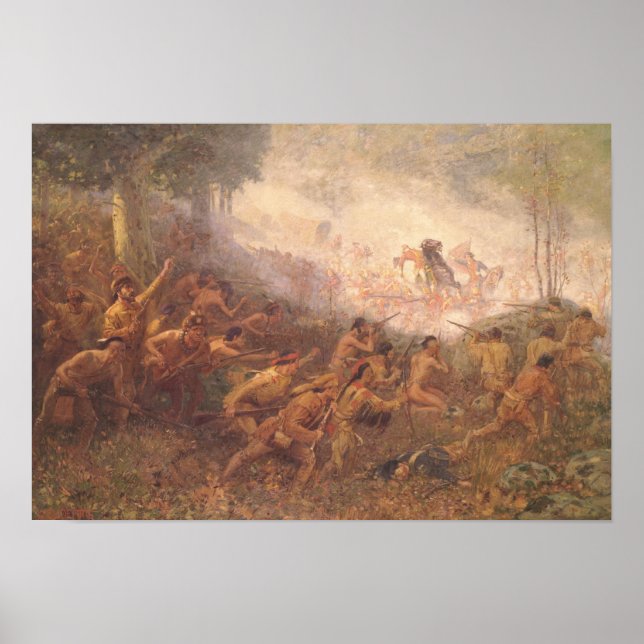 Póster O tiroteio do general Braddock (Frente)