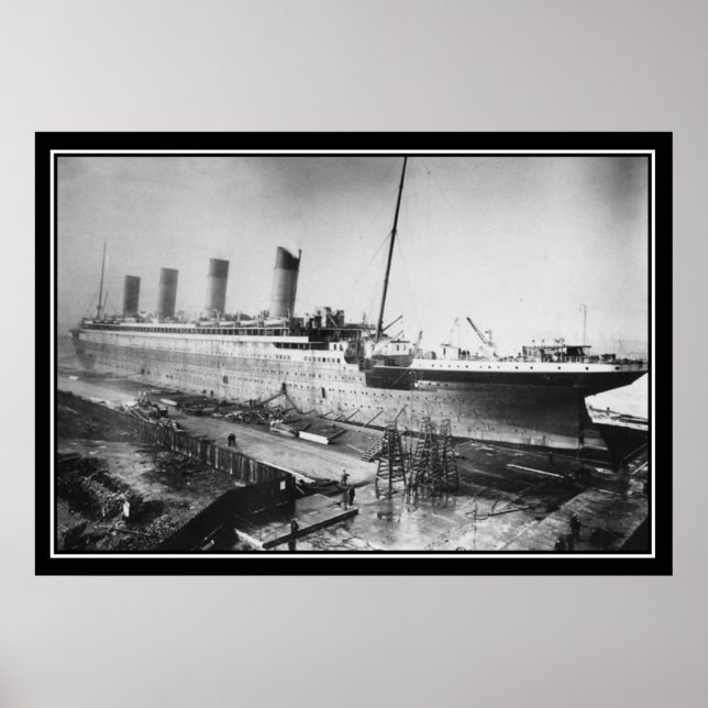 Póster O Titanic foi construído em 1909 (Frente)