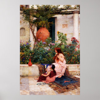 Poster O Toalete por John William Waterhouse