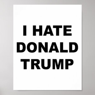 Poster O Topo Que Diz Que Odeio Donald Trump Anti - Trump