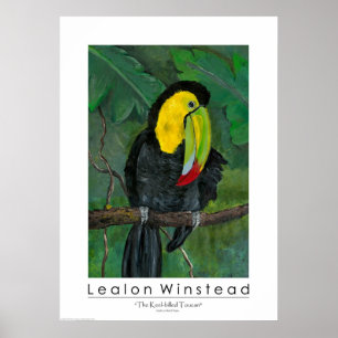 Póster O Toucan Quilha-faturado