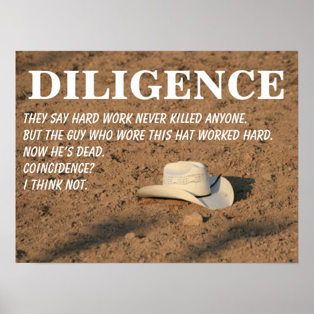 Poster O trabalho de duro não o matar (prometo) 3 (Frente)