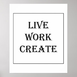 Poster O trabalho vivo cria