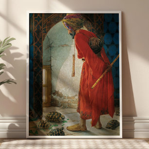 Poster O Treinador de Tartarugas por Osman Hamdi Bey Vint