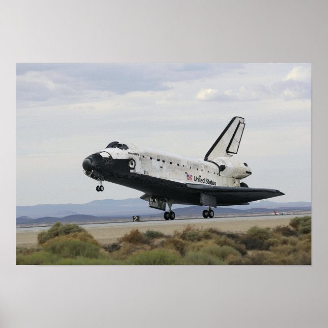 Póster O trem de aterrissagem principal da Space Shuttle  (Frente)