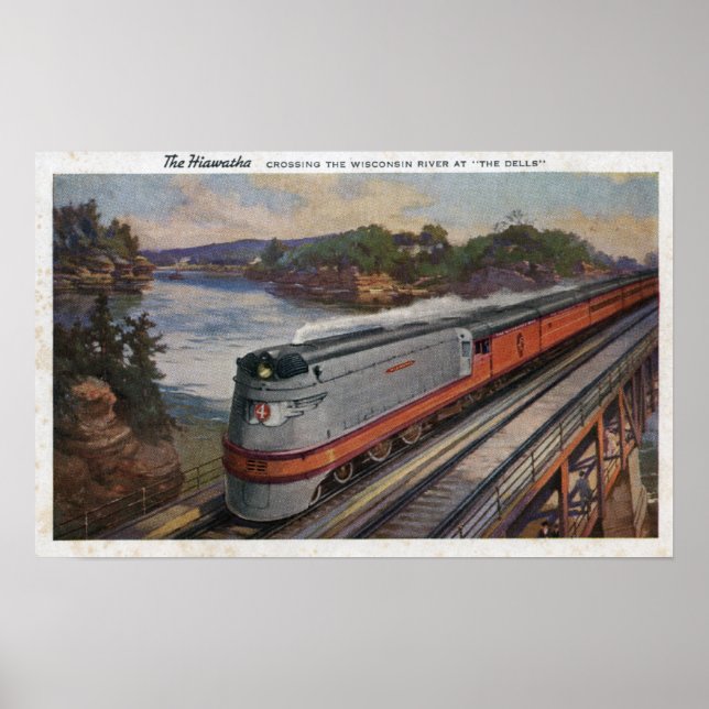 Poster O trem de Hiawatha Streamline (Frente)
