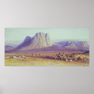 Poster O trem do camelo, Condessi, monte Sinai, 1848