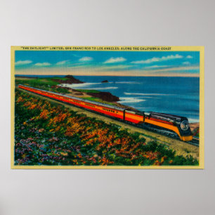 Poster O trem limitado luz do dia em Califórnia