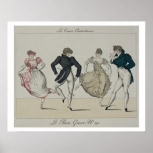 Poster O "Trenis" Quadrille, chapeia 19 'de Le Bon Genr