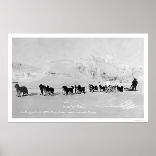 Poster O trenó do cão patrocina Alaska 1910