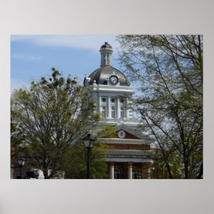 Póster O tribunal do condado em Madison, GA