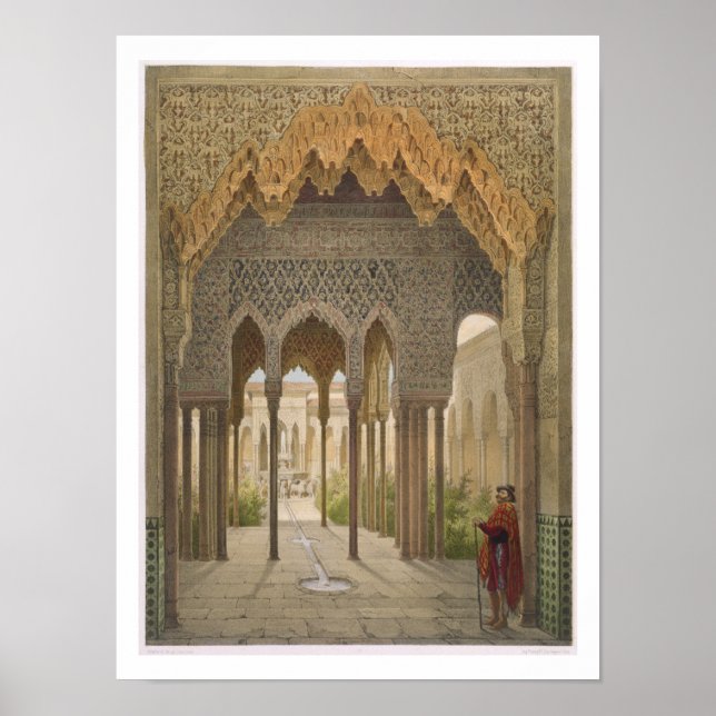 Poster O Tribunal dos Leões, Alhambra, Granada, 185 (Frente)