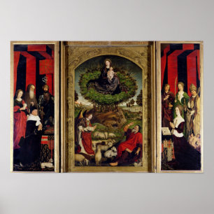 Póster O Triptych de Moses e de Bush ardente