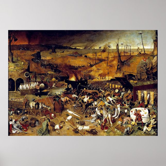 Póster O triunfo da morte de Pieter Bruegel (1562) (Frente)