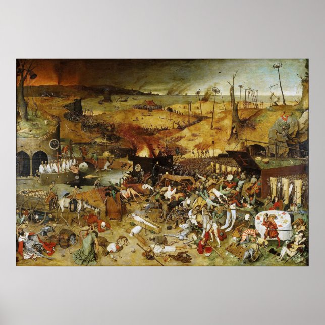 Poster O Triunfo da Morte Pieter Brueghel (Frente)