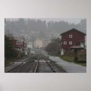 Poster o trole segue a costa de Astoria Oregon