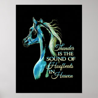 Poster O Trovão É O Som Dos Hoofbeats No Céu